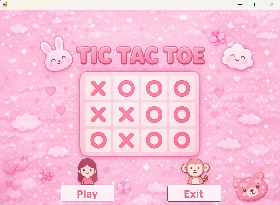 Original Tic Tac Toe interface one